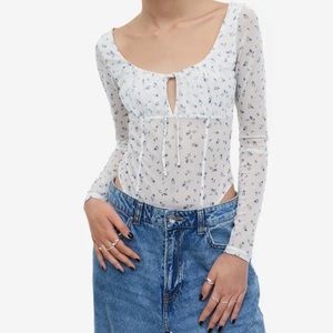 Mesh Floral Bodysuit